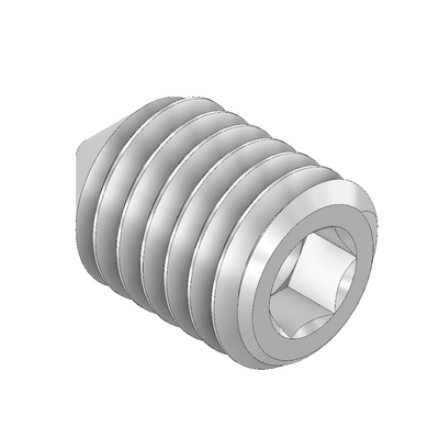 MODULAR SOLUTIONS M6X10 CONE POINT SET SCREW ZINC M6-1.0 X 10MM